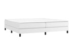 Bed frame without Mattress White 200x200 cm Faux leather VHQS71405