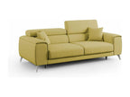 Mobenze Sofa with assises coulissantes in Fabric doux antitache T05 185 cm Yellow ZPAG41100