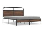 Bed frame without Mattress 150x200 cm Oak Brown CVYZ33687