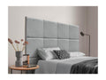 Mobenze Upholstered Headboard in Mobenze Fabric, Composed of Interchangeable Self-Adhesive Bed Panels for Bedroom, Mobenze Grey, 145 cm JVWP51428