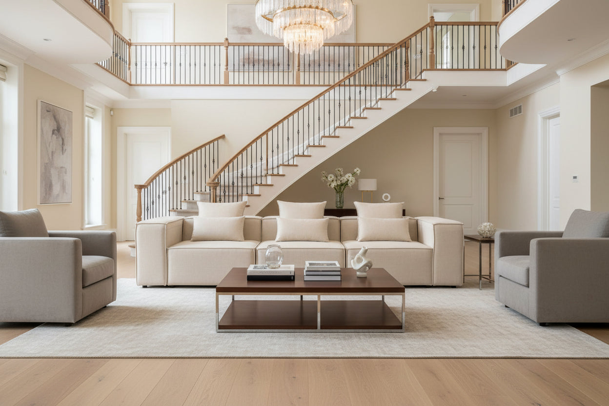 Home Luxameub Sofa Luxameub light grey M VEUS74137