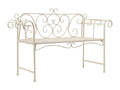 Banc of Garden Cabinet Metal blanche 132x46x85 cm 02 0011238 WUYB73096