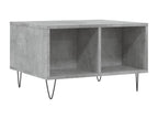 Coffee Table Gray béton 60x50x36.5 cm Bois d'ingénierie YKTA59905