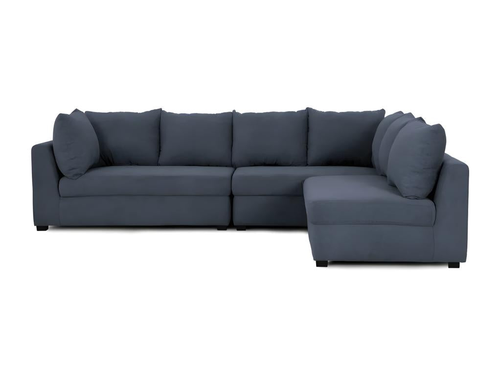 Sofa modulable 5 seats in polyester Blue ACRH87562