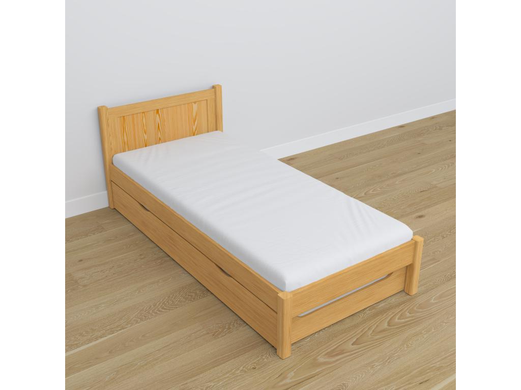 Bed gigogne in bois N02 Pine Natural 120x200 HZKM56695