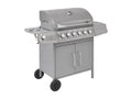 Gas barbecue with 6 cooking zones, silver, HFIE88607