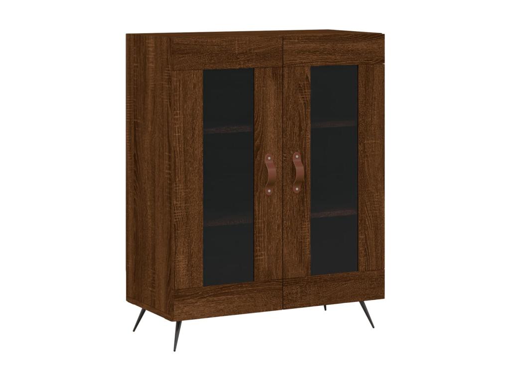 Sideboard Oak Brown 69.5x34x90 cm bois d'ingénierie MFGR39962
