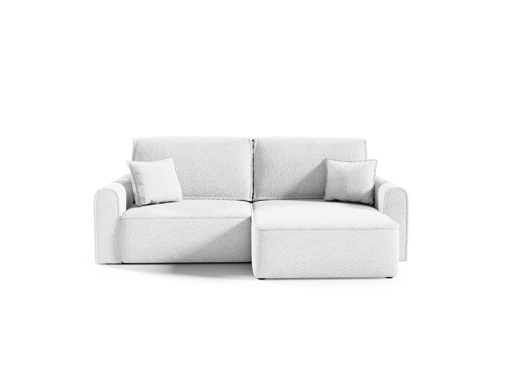 Sofa d'angle réversible Sofa-bed 3 seats Storage PINPAI bouclé White YMYV59237
