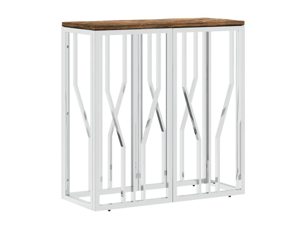 Table Console table Silver Steel inoxydable/Mobenze Solid récupération JHBW74171