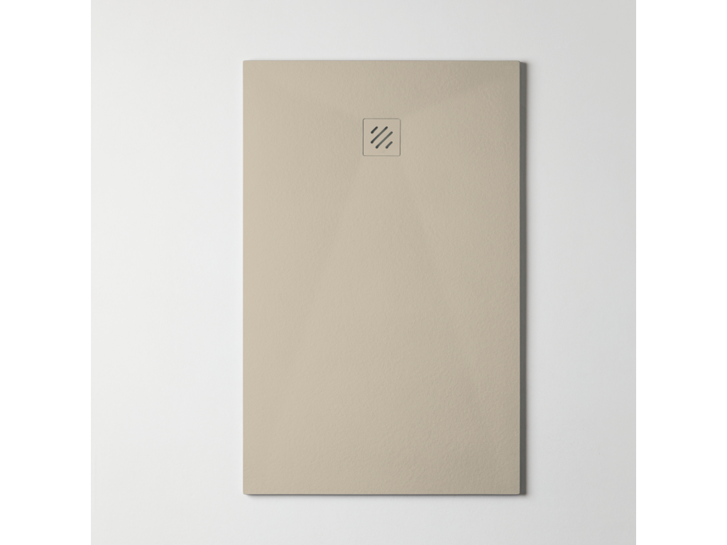 Luxameub extra-flat shower tray - Luxameub Texture in Luxameub Beige Polyester - L140xl80xh2.6cm - Luxameub NNON29671