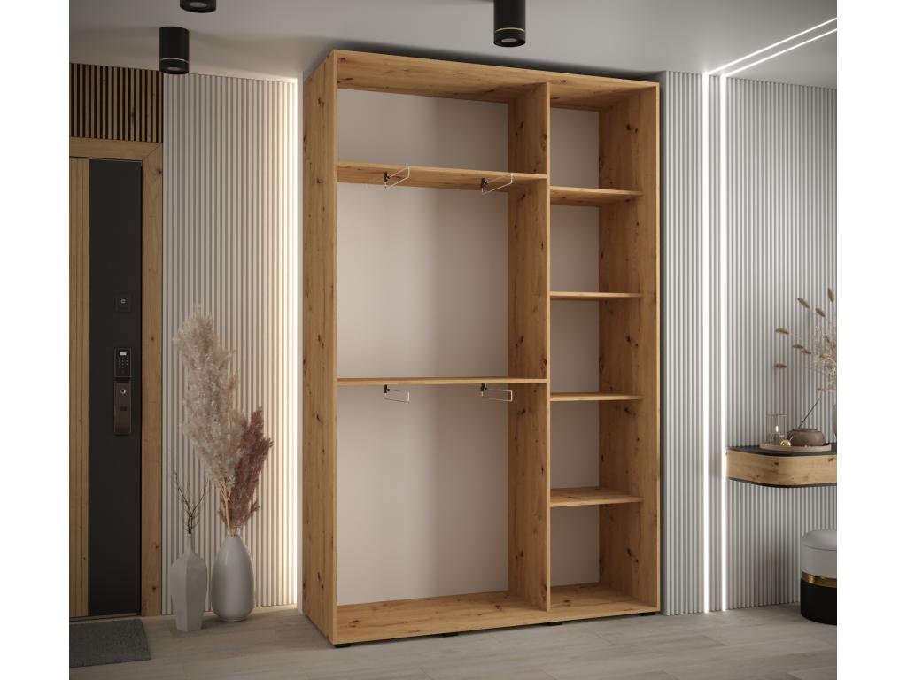 WARDROBE Mobenze 5 DOORS COULISSANTES 235.2/150/45 3 Doors Mobenze/Argent FGET48408