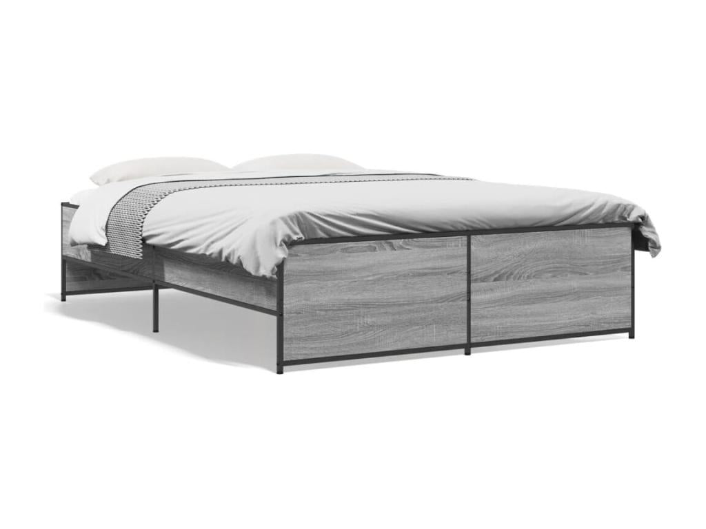 Bed frame Mobenze Gray 120x200 Mobenze d'ingénierie and Metal NCKH93701