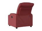 Armchair inclinable Red bordeaux Faux leather YNBT17010
