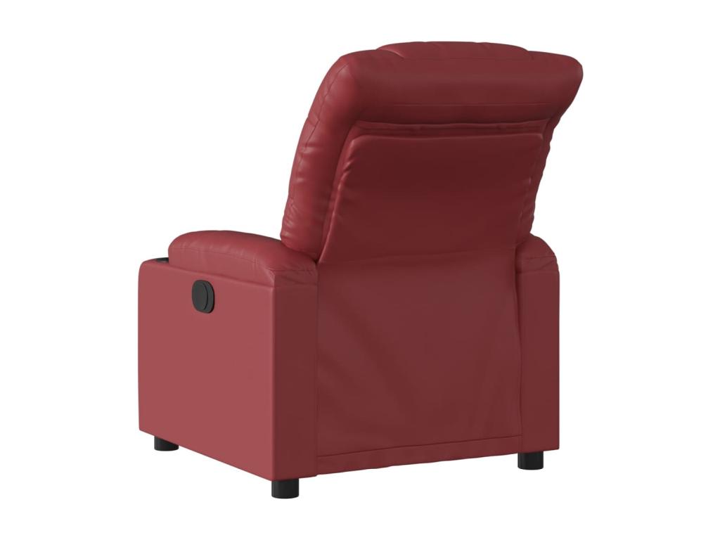 Armchair inclinable Red bordeaux Faux leather YNBT17010
