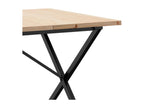 Dining Table Frame in X 180x90x75.5 cm bois Pine Solid fonte VFPE12856