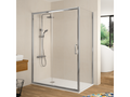 Fixed shower screen with sliding door, Mobenze 100 cm, without side panel, LLTE63326