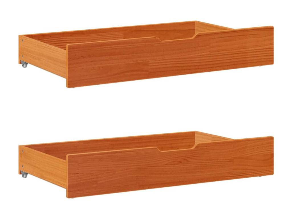 Bed frame without Mattress cire Brown 120x190cm Mobenze Pine Solid PZBR30796