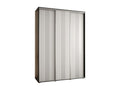 WARDROBE Luxameub 6 DOORS COULISSANTES 235.2/170/45 3 Doors Black/White/Argent GYGY12261