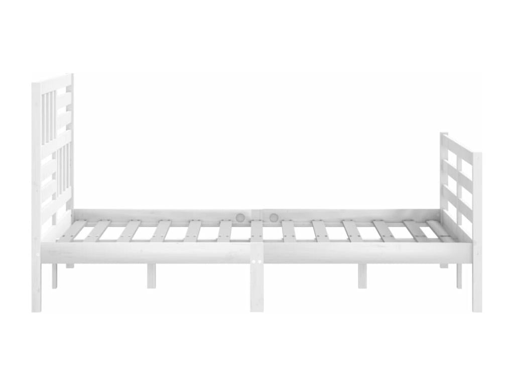Bed frame White Bois Solid 120x200 cm AQQW64912
