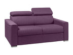 Sofa 2 seats Sofa-bed PINPAI in Fabric Purple - Couchage 120 cm - Mattress 14 cm Luxameub QSXR17468