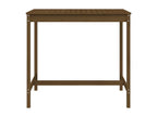 Table of Garden Brown miel 121x82.5x110 cm Mobenze Solid of Pine ZPQP08619