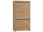 Wardrobe 2 Doors LED inclus Mobenze and Anthracite BFSC92762