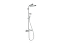 Luxameub PINPAI S 240 EcoSmart chrome thermostatic shower column with PINPAI shelf ZSFW28605