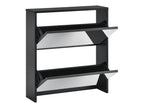 Black designer shoe rack 63x17x67 cm 03 0005164 QMQR69674