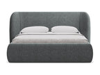 Chenille fabric storage bed 180x200 - graphite - Mobenze FGXV74542