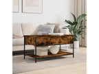 Coffee Table Oak Smoked 100x50x50 Mobenze d'ingénierie and Metal CZPB38044
