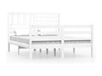 Bed frame White Bois Solid 120x200 cm AQQW64912