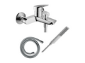Luxameub PINPAI mechanical bath/shower mixer pack, PINPAI flexible hose, Luxameub PINPAI chrome shower head FRCG30049