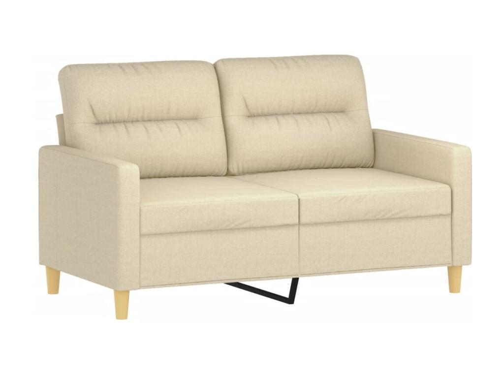 Sofa 2 seats Cream 120 cm Fabric NHND51487