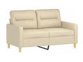 Sofa 2 seats Cream 120 cm Fabric NHND51487