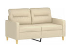 Sofa 2 seats Cream 120 cm Fabric NHND51487
