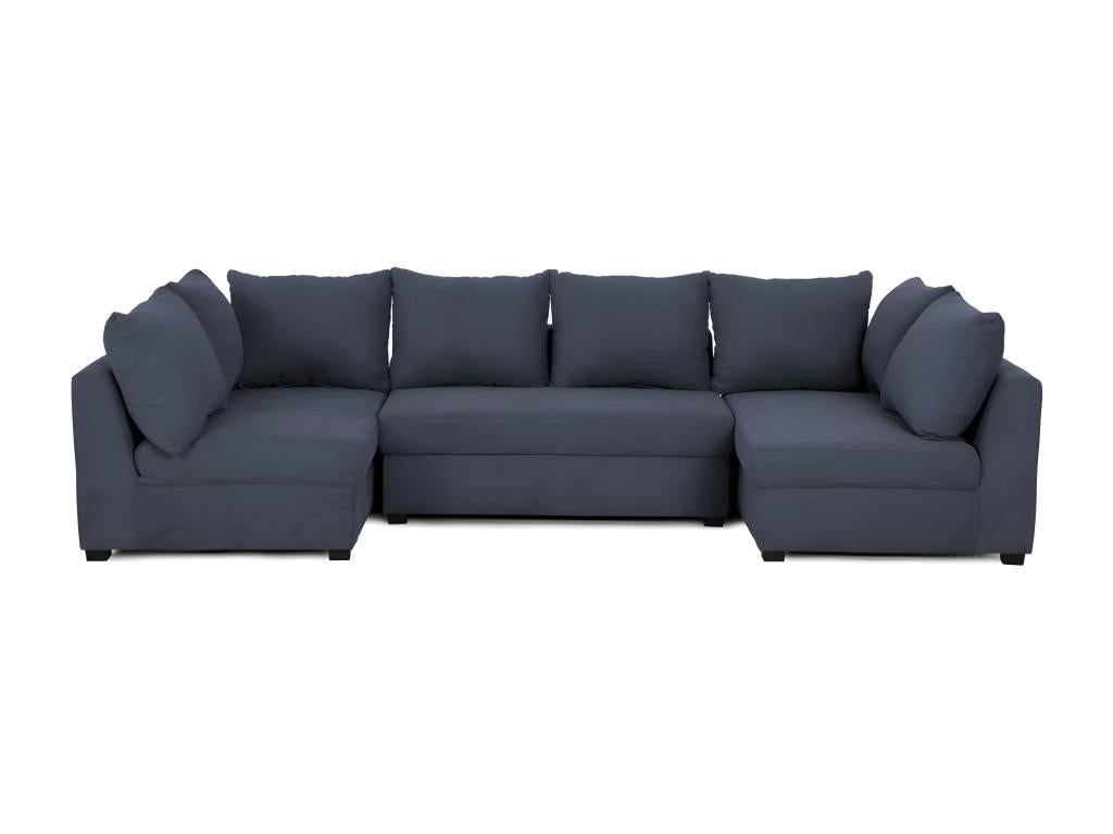 Sofa modulable 5 seats in polyester Blue ACRH87562