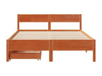 Bed frame without Mattress cire Brown 120x190cm Mobenze Pine Solid PZBR30796