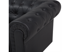 Sofa Mobenze Cuir PU Black 3 seats EKTL49862