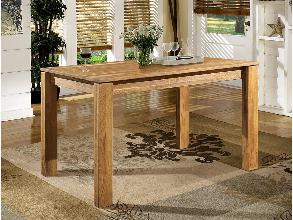Dining Table in Mobenze of Oak Solid Mobenze 180cm FIUS22504