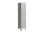 Grey office locker cabinet 38x45x180 cm 03 0006350 IPOJ39686