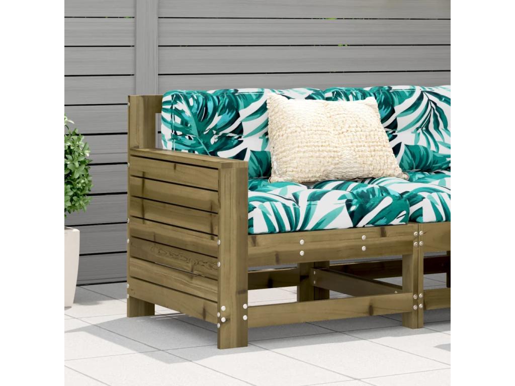 Sofa of Garden accoudoir 69x62x70.5 Mobenze of Pine imprégné XBXA90711