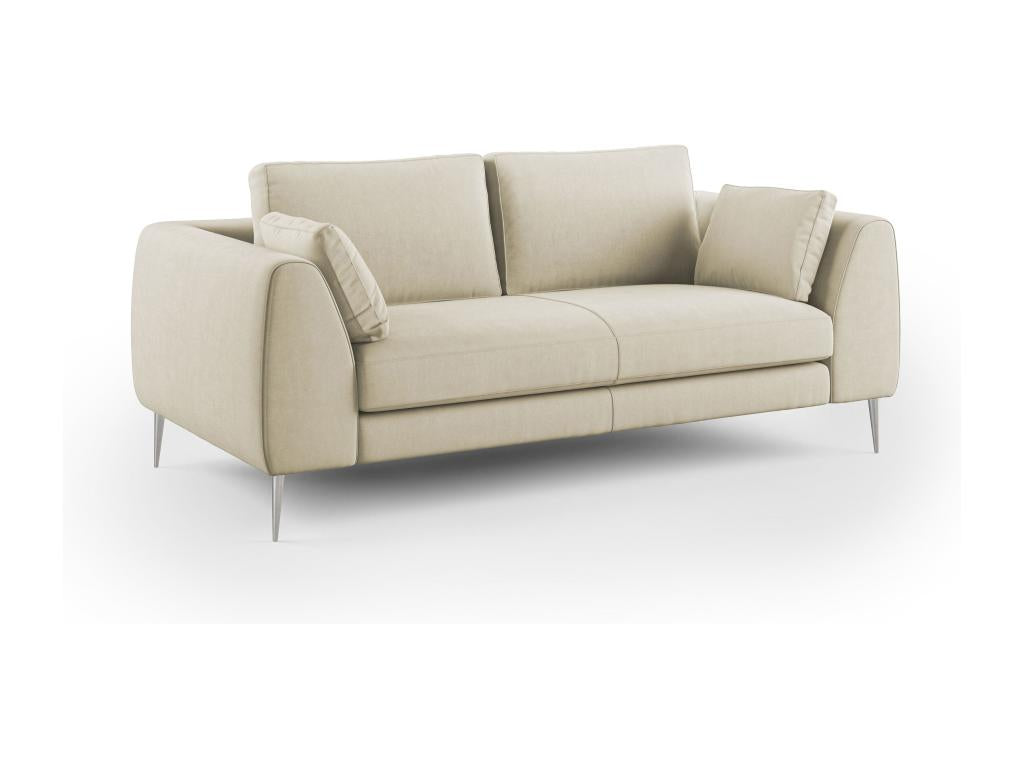 Luxameub Sofa Modern in Microfiber technique Removable T11 176 cm creme RCMK51268
