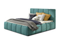Modern upholstered bed in Luxameub fabric - Celadon Green - 160x200 FCUV40914