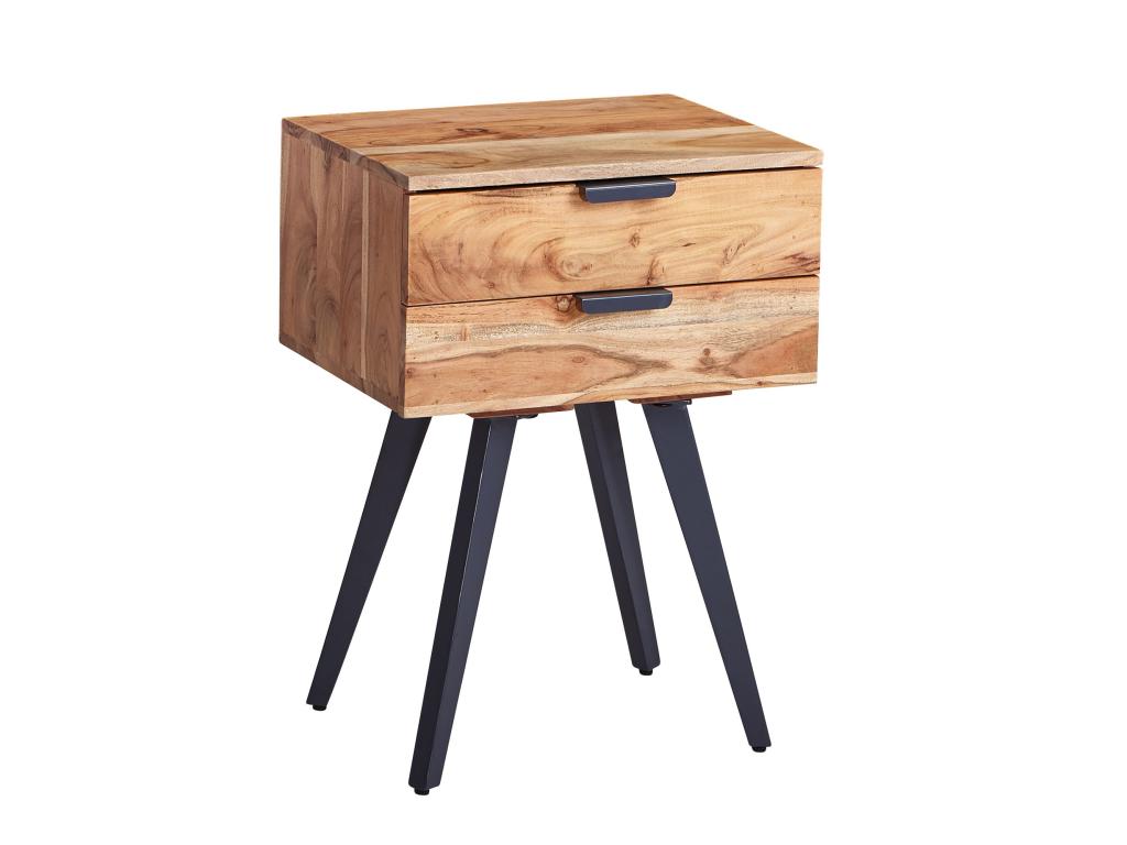 47x65x35 cm Table of chevet in Mobenze Solid d'Mobenze with Slatted base ressorts FRLQ94546