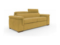 Cosymeub Sofa Sofa-bed Mattress H18 cm in Fabric imperméable T02 200 cm mat.120x197 Yellow DXPG73440