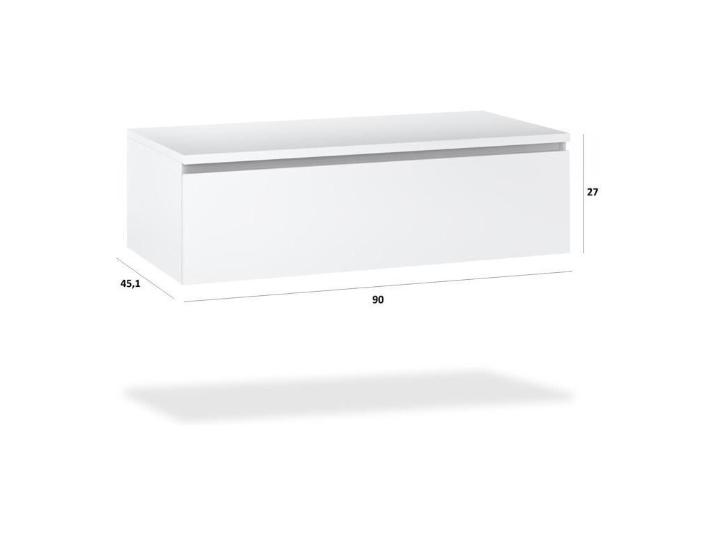 Luxameub 7-piece bathroom set, corten/white, QMPP39141