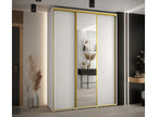 WARDROBE Luxameub 3 DOORS COULISSANTES 235.2/170/60 3 Doors White/White/Or MTHV93811