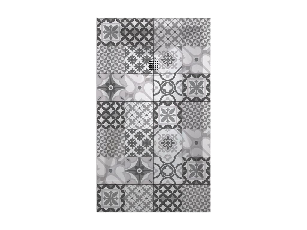 BN Hydraulic shower tray, smooth finish, Luxameub 3D color grid - 160x70 cm ZYYS05377