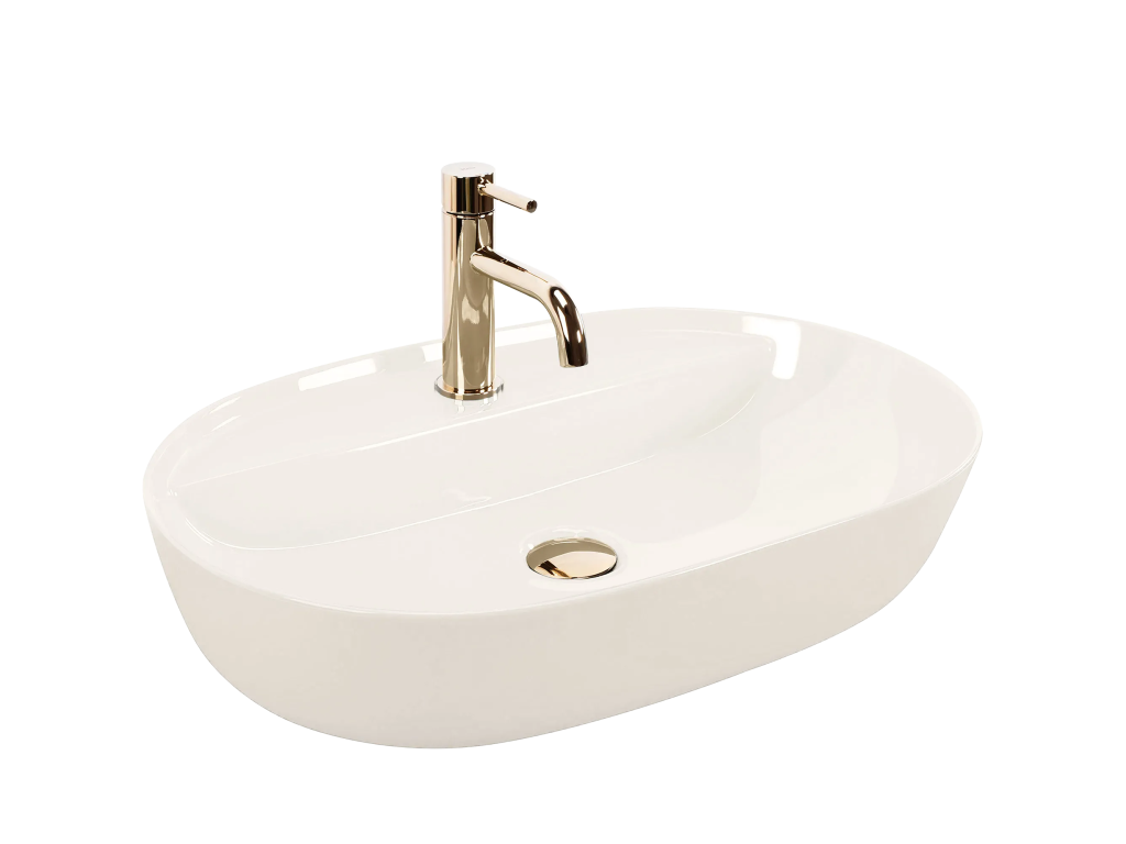 Basin Poser Luxameub PINPAI 61 Shiny White YGLU10590