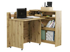 Luxameub Extendable Desk with Storage 90cm Luxameub PINPAI Oak Luxameub Left BUAA92749